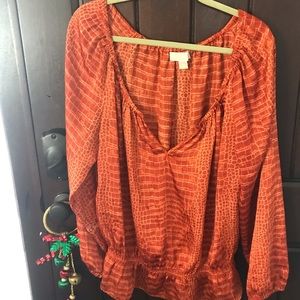 My XL Orange blouse Silky soft
